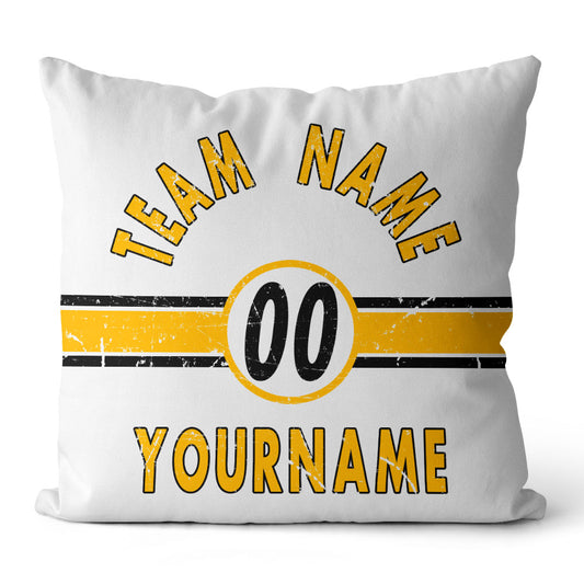 Personalisiertes Wurfkissen im Fußball-Stil mit bedrucktem Namen und Nummer, geeignet als Geschenk für Männer, Frauen und Jungen
