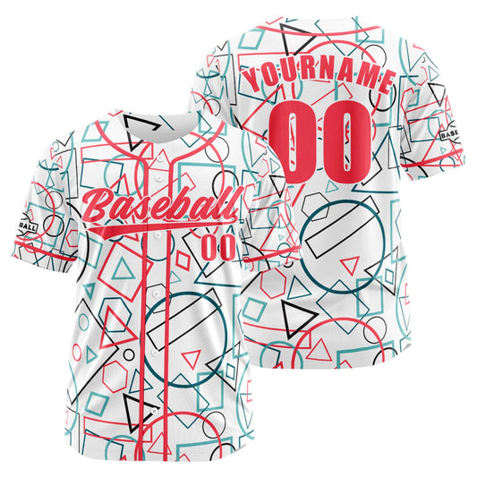 Benutzerdefiniert Weiß Rosa Baseball Uniformen Drucken für Jungs Mädchen und Kinder Machen Ihr Team Mehr Vielfältig