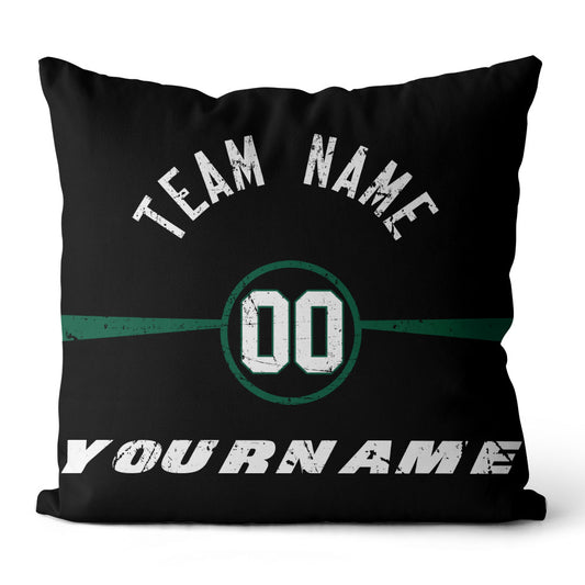 Personalisiertes Wurfkissen im Fußball-Stil mit bedrucktem Namen und Nummer, geeignet als Geschenk für Männer, Frauen und Jungen