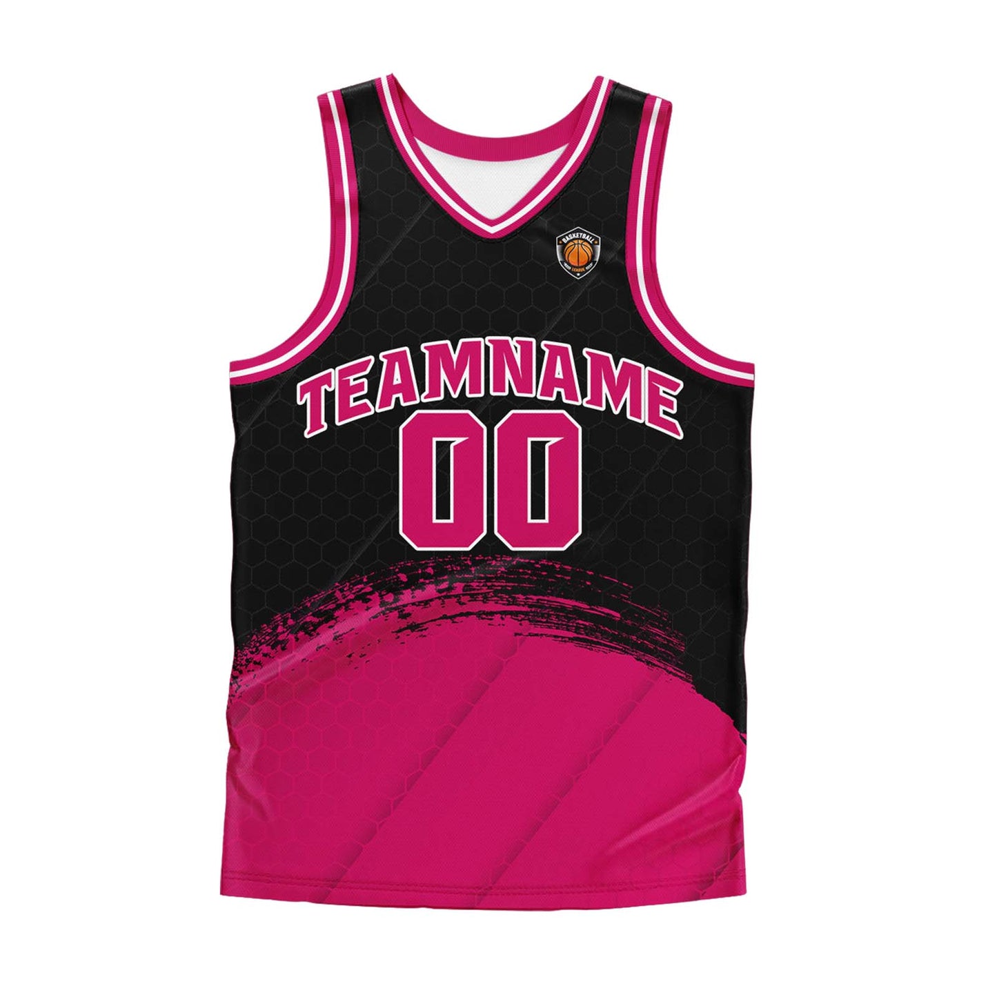 Benutzerdefinierter Schwarze Rose Basketball Jersey Uniform Anzug gedruckt Ihr Logo Name Nummer
