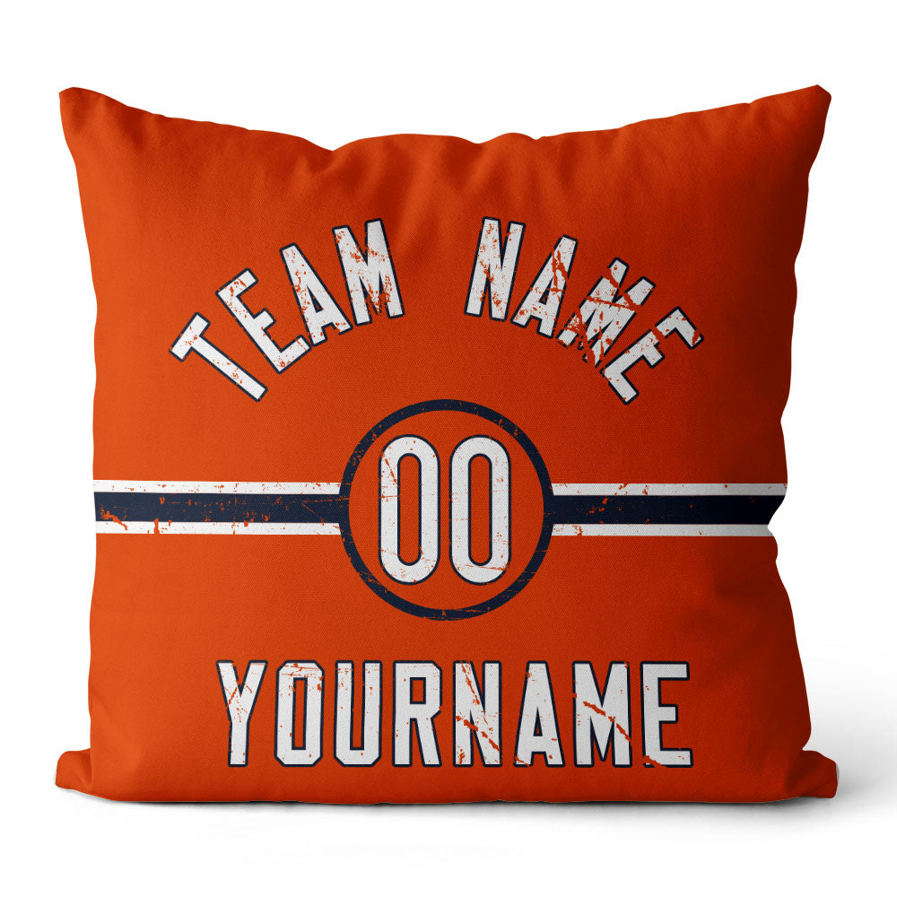 Personalisiertes Wurfkissen im Fußball-Stil mit bedrucktem Namen und Nummer, geeignet als Geschenk für Männer, Frauen und Jungen