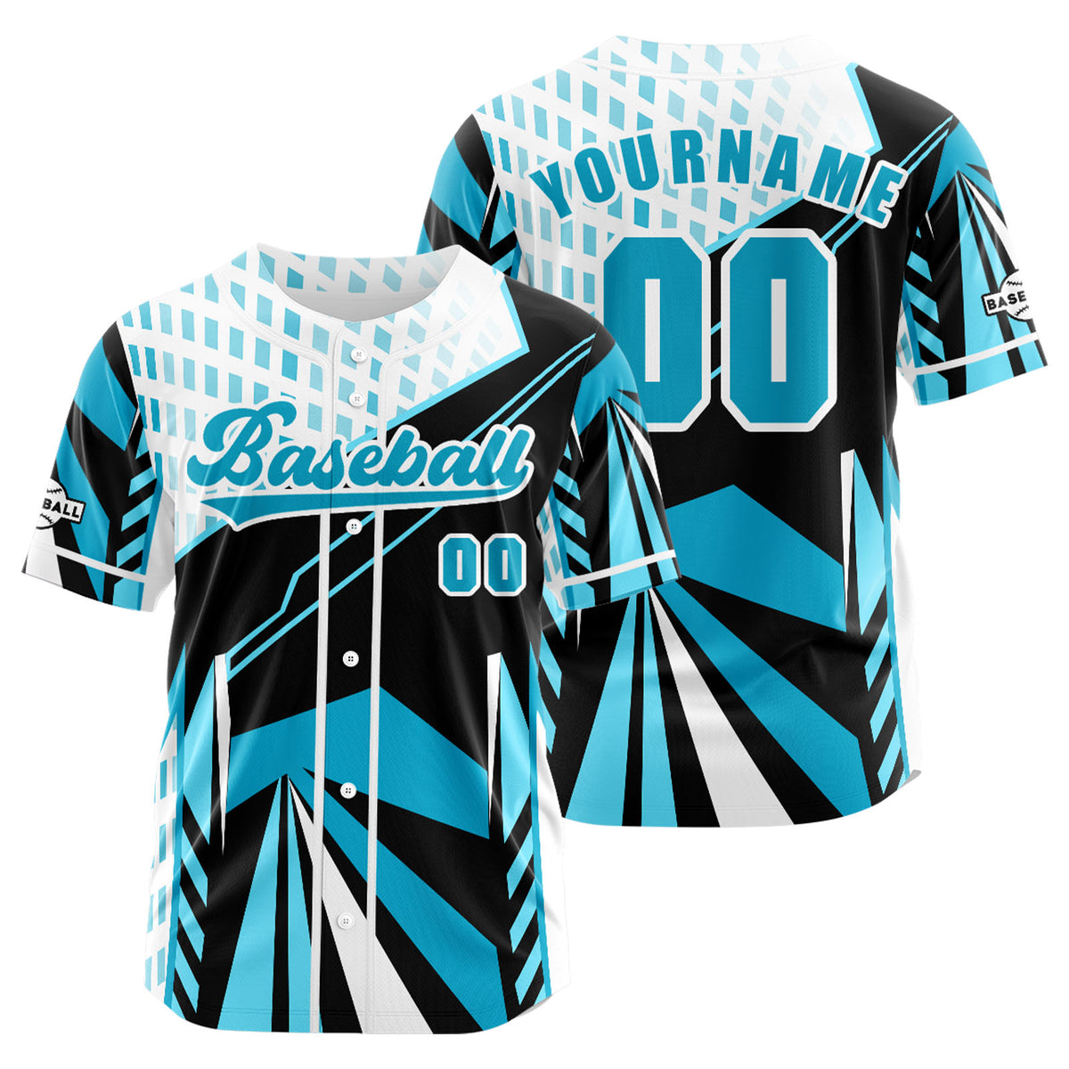 Benutzerdefiniert Hellblau Baseball Uniformen Drucken für Jungs Mädchen und Kinder Machen Ihr Team Mehr Vielfältig