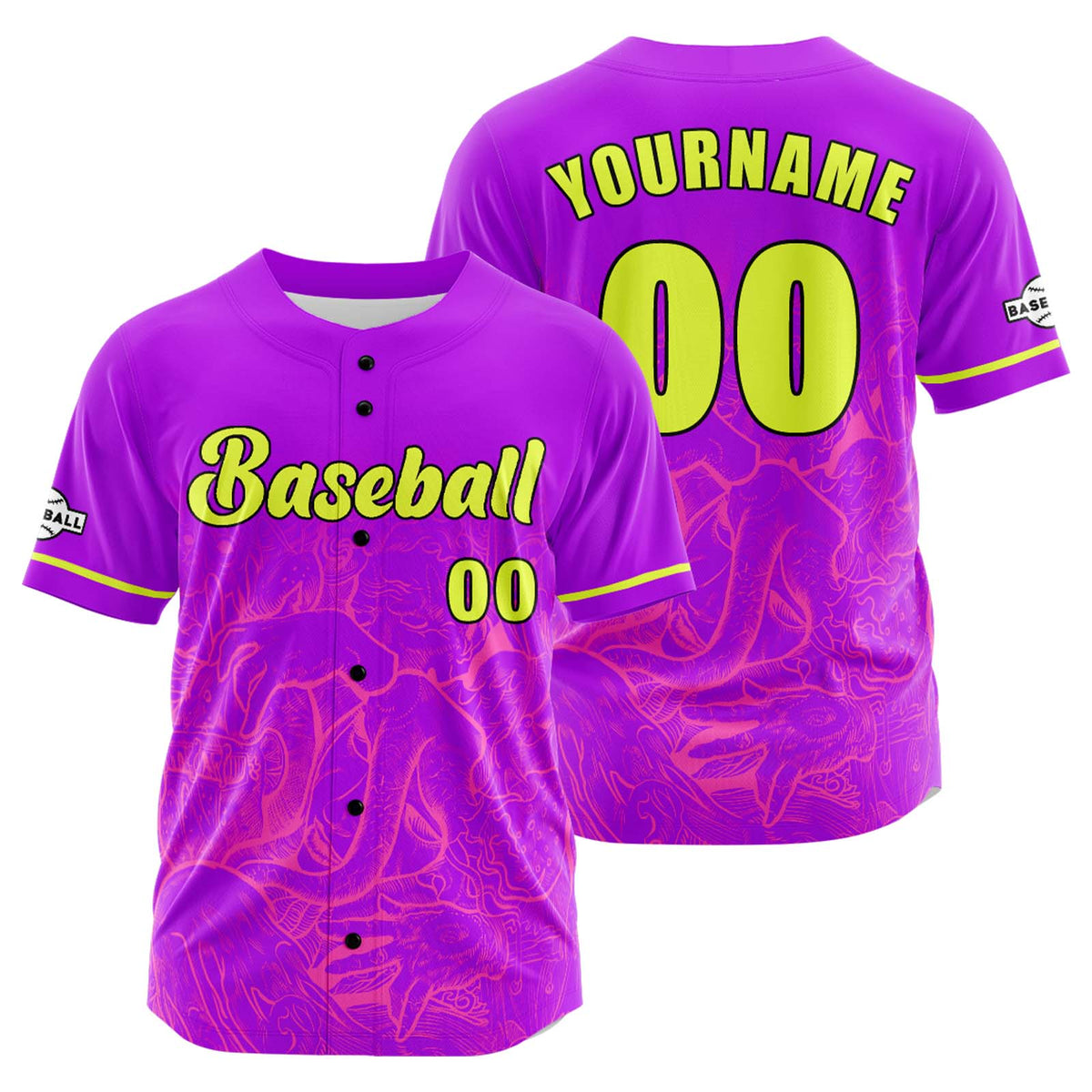 Benutzerdefiniert Lila Baseball Uniformen Drucken für Jungs Mädchen und Kinder Machen Ihr Team Mehr Vielfältig