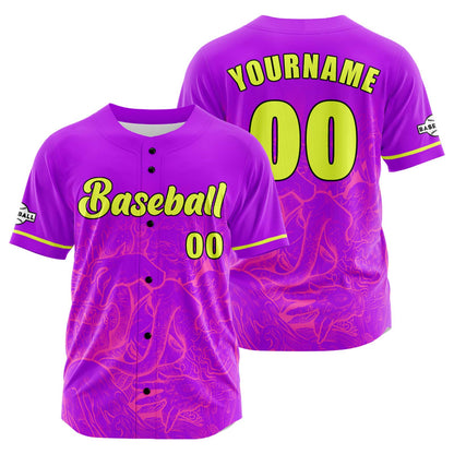 Benutzerdefiniert Lila Baseball Uniformen Drucken für Jungs Mädchen und Kinder Machen Ihr Team Mehr Vielfältig