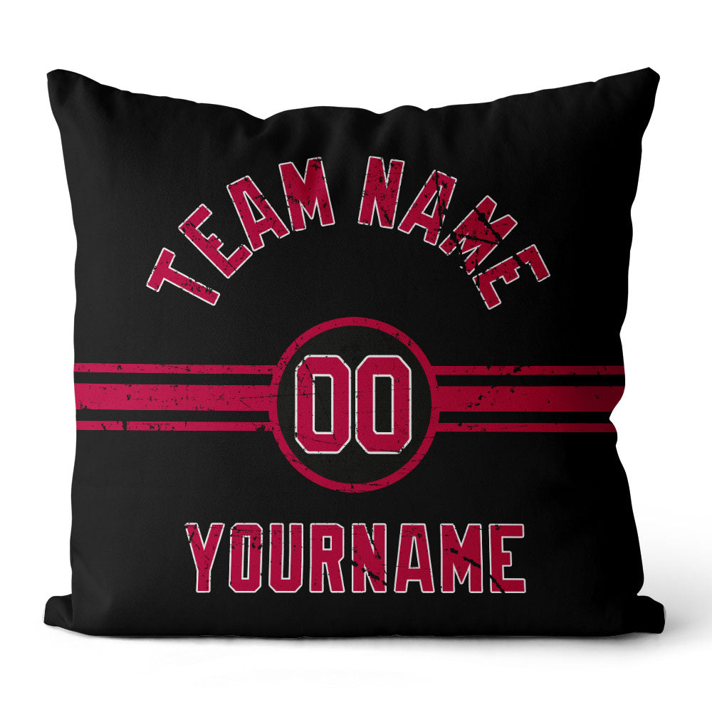 Personalisiertes Wurfkissen im Fußball-Stil mit bedrucktem Namen und Nummer, geeignet als Geschenk für Männer, Frauen und Jungen