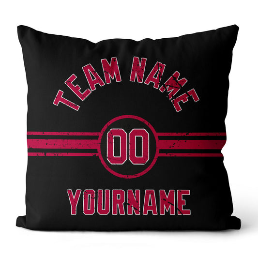 Personalisiertes Wurfkissen im Fußball-Stil mit bedrucktem Namen und Nummer, geeignet als Geschenk für Männer, Frauen und Jungen