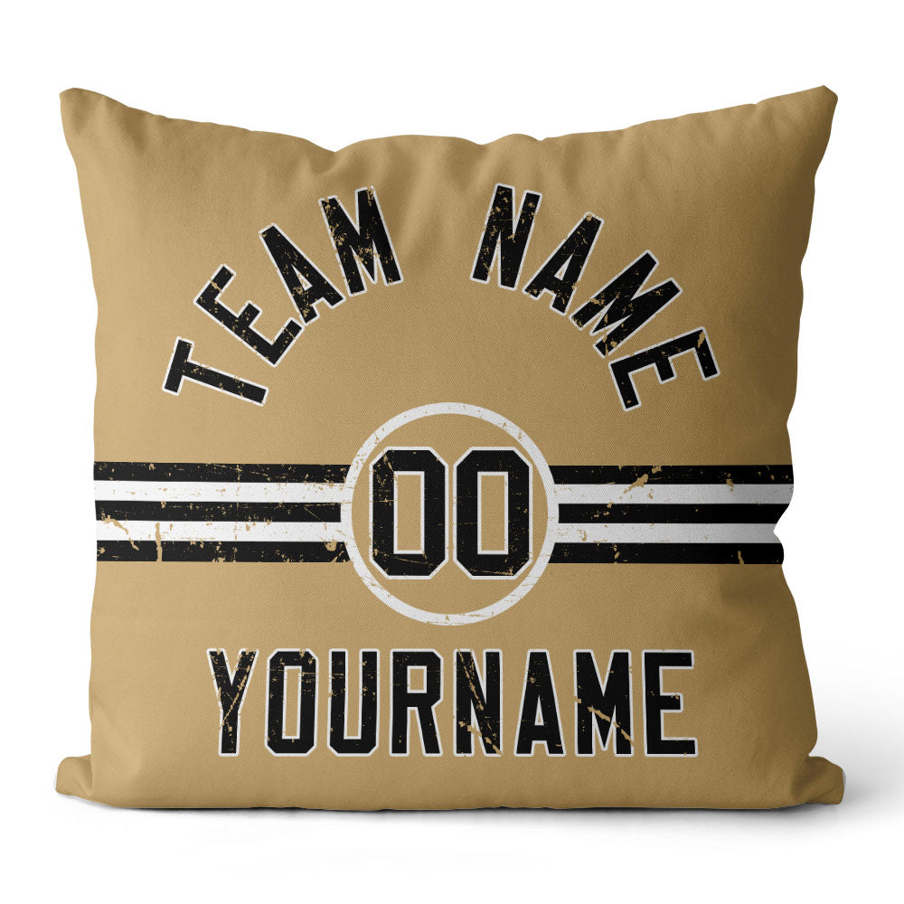 Personalisiertes Wurfkissen im Fußball-Stil mit bedrucktem Namen und Nummer, geeignet als Geschenk für Männer, Frauen und Jungen