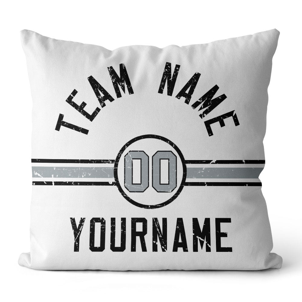 Personalisiertes Wurfkissen im Fußball-Stil mit bedrucktem Namen und Nummer, geeignet als Geschenk für Männer, Frauen und Jungen