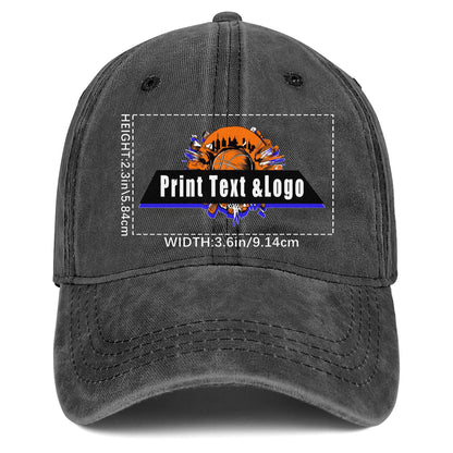 Personalisierte benutzerdefinierte schwarz gewaschen Cowboy Trucker Hut mit Logo Mode Accessoire
