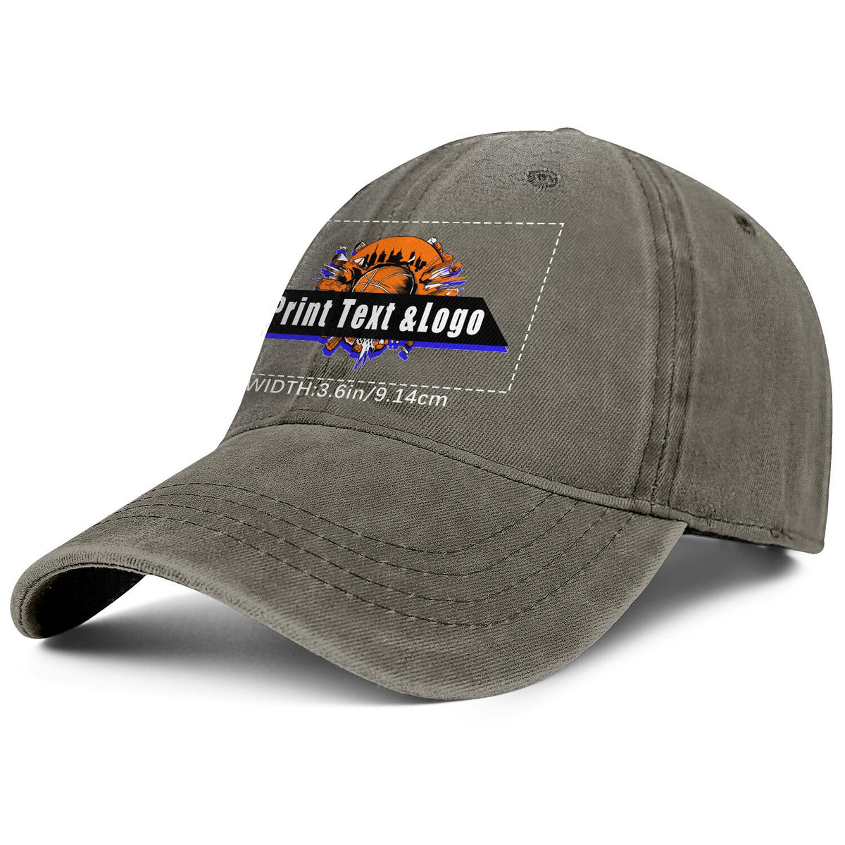 Personalisierte benutzerdefinierte Braun gewaschen Cowboy Trucker Hut mit Logo Mode Accessoire