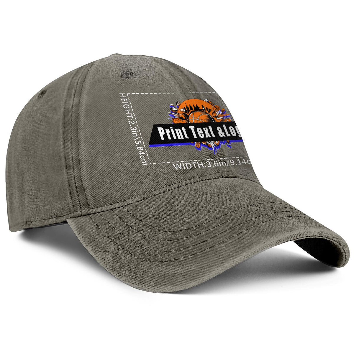 Personalisierte benutzerdefinierte Braun gewaschen Cowboy Trucker Hut mit Logo Mode Accessoire