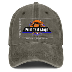 Personalisierte benutzerdefinierte Braun gewaschen Cowboy Trucker Hut mit Logo Mode Accessoire