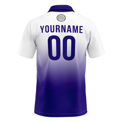 Benutzerdefinierte Lila Fußball Polo-Shirts Fügen Sie Ihr Einzigartiges hinzu Logo/Name/Nummer