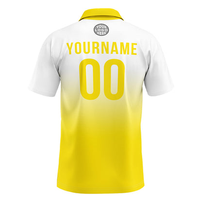 Benutzerdefinierte Gelb Fußball Polo-Shirts Fügen Sie Ihr Einzigartiges hinzu Logo/Name/Nummer