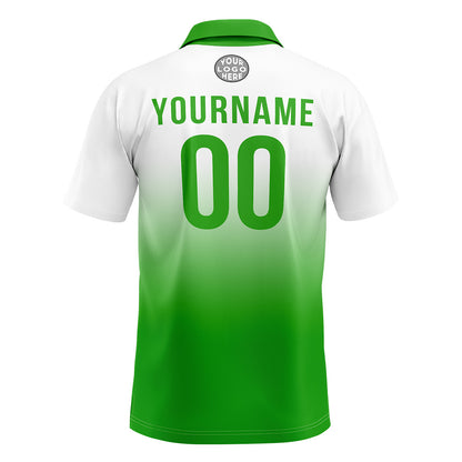Benutzerdefinierte Grün Fußball Polo-Shirts Fügen Sie Ihr Einzigartiges hinzu Logo/Name/Nummer