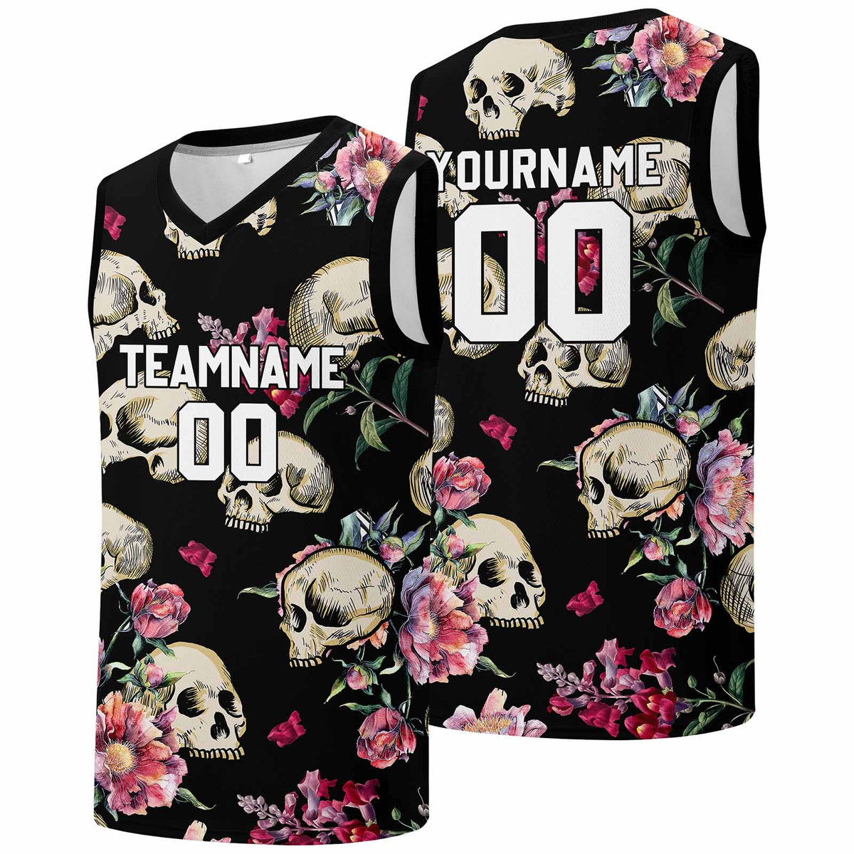 Individuelle Basketball-Jersey für Männer und Frauen. Gestickter und gedruckter Name, Nummer und Logo