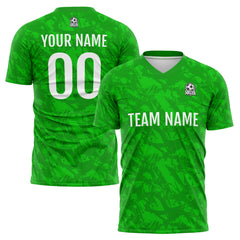 Benutzerdefinierte Grün Schwarz Fußball Trikots für Männer Frauen Personalisierte Fußball Uniformen für Erwachsene und Kind