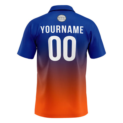 Benutzerdefinierte Königliche Orange Fußball Polo-Shirts Fügen Sie Ihr Einzigartiges hinzu Logo/Name/Nummer