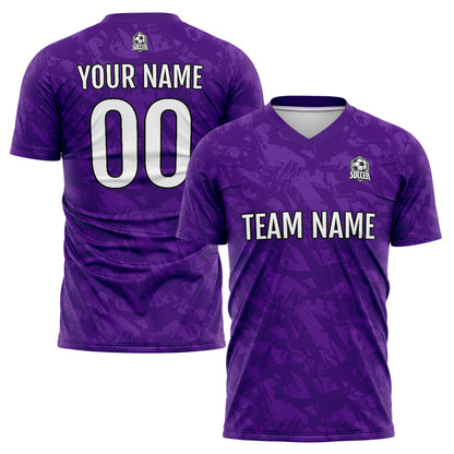 Benutzerdefinierte Lila Fußball Trikots für Männer Frauen Personalisierte Fußball Uniformen für Erwachsene und Kind