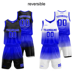 Benutzerdefinierter Reversible Basketballanzug für Erwachsene und Kinder Personalisiertes Trikot