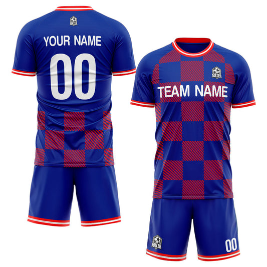 Benutzerdefinierte Fußballuniform Jersey Kinder Erwachsene Personalisiertes Set Jersey Shirt