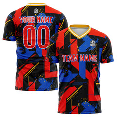Benutzerdefinierte Rot Royal Fußball Trikots für Männer Frauen Personalisierte Fußball Uniformen für Erwachsene und Kind