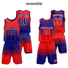 Benutzerdefinierter Reversible Basketballanzug für Erwachsene und Kinder Personalisiertes Trikot