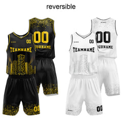 Benutzerdefinierter Reversible Basketballanzug für Erwachsene und Kinder Personalisiertes Trikot