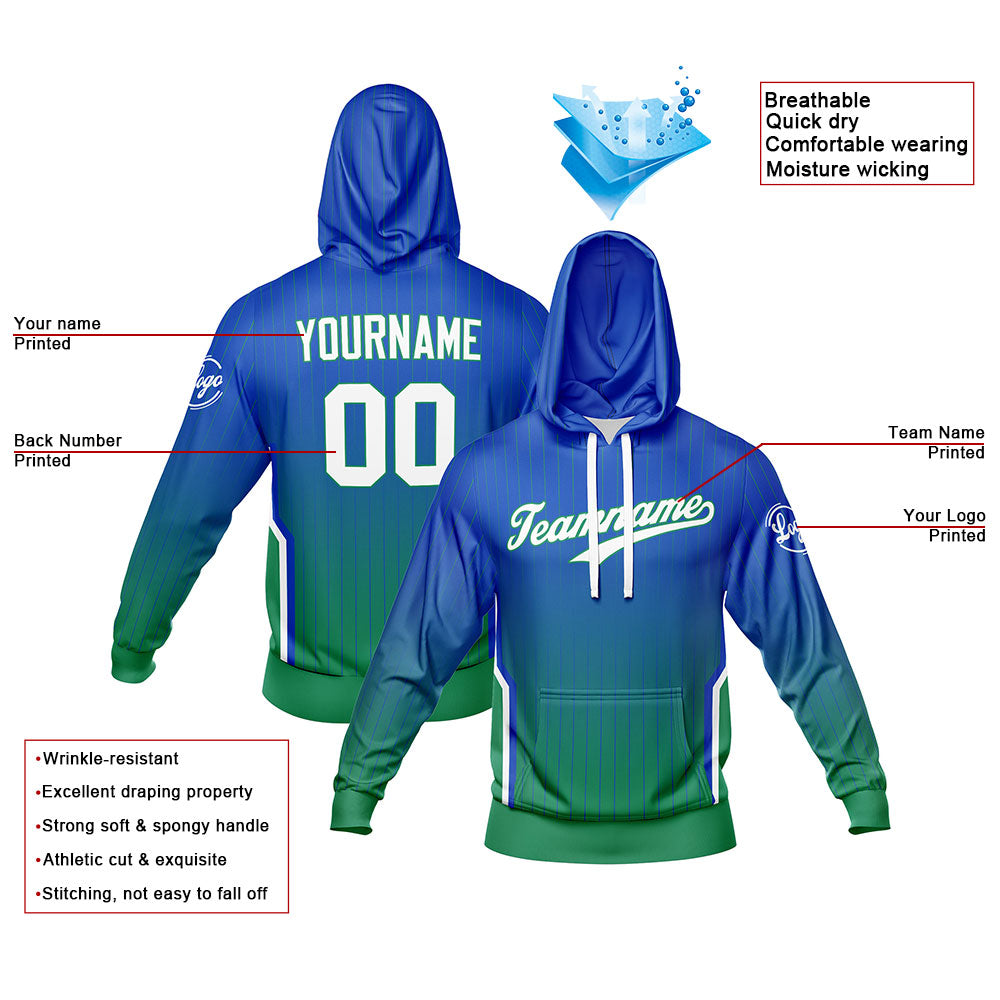 Benutzerdefiniert Blau Grün Tarnung Sport Jersey Satz Trainingsanzug Zur Seite fahren Kapuzenpullover Oberteile und Hose Satz Königlich