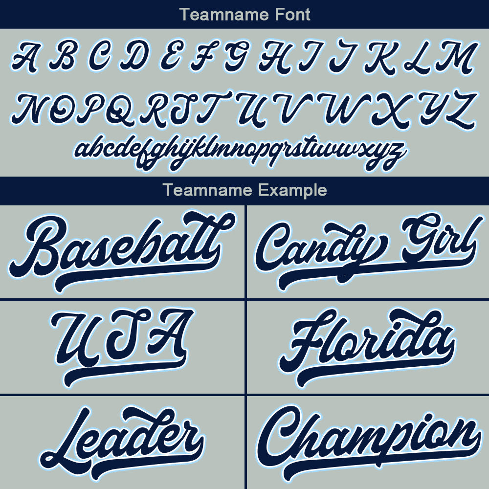 Benutzerdefinierte Authentisch Baseball-Trikot Grau Netz
