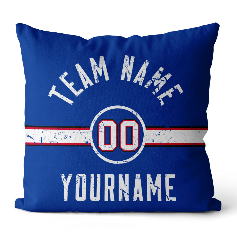 Personalisiertes Wurfkissen im Fußball-Stil mit bedrucktem Namen und Nummer, geeignet als Geschenk für Männer, Frauen und Jungen