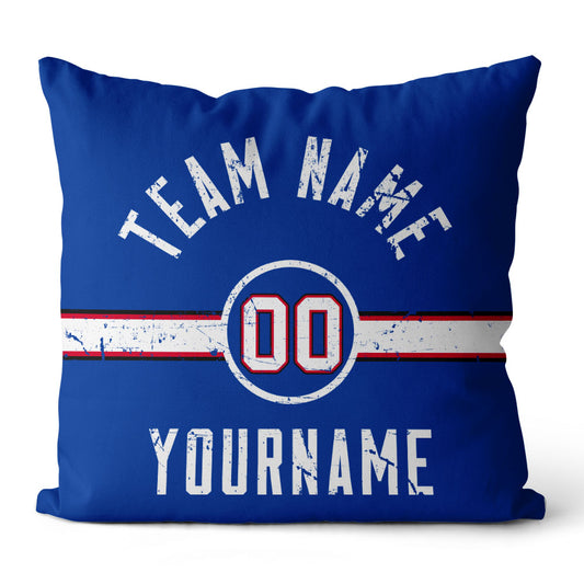 Personalisiertes Wurfkissen im Fußball-Stil mit bedrucktem Namen und Nummer, geeignet als Geschenk für Männer, Frauen und Jungen
