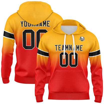 Benutzerdefinierter Verlauf Sweatshirt-Hoodie für Mann, Frau, Mädchen, Junge. Drucken Sie Ihr Logo, Ihren Namen und Ihre Nummer