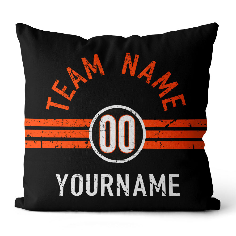 Personalisiertes Wurfkissen im Fußball-Stil mit bedrucktem Namen und Nummer, geeignet als Geschenk für Männer, Frauen und Jungen