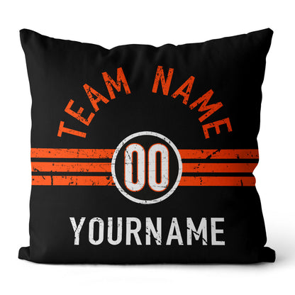 Personalisiertes Wurfkissen im Fußball-Stil mit bedrucktem Namen und Nummer, geeignet als Geschenk für Männer, Frauen und Jungen