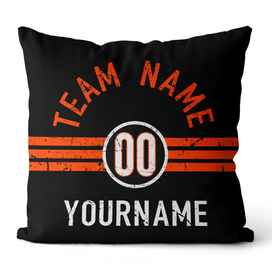 Personalisiertes Wurfkissen im Fußball-Stil mit bedrucktem Namen und Nummer, geeignet als Geschenk für Männer, Frauen und Jungen