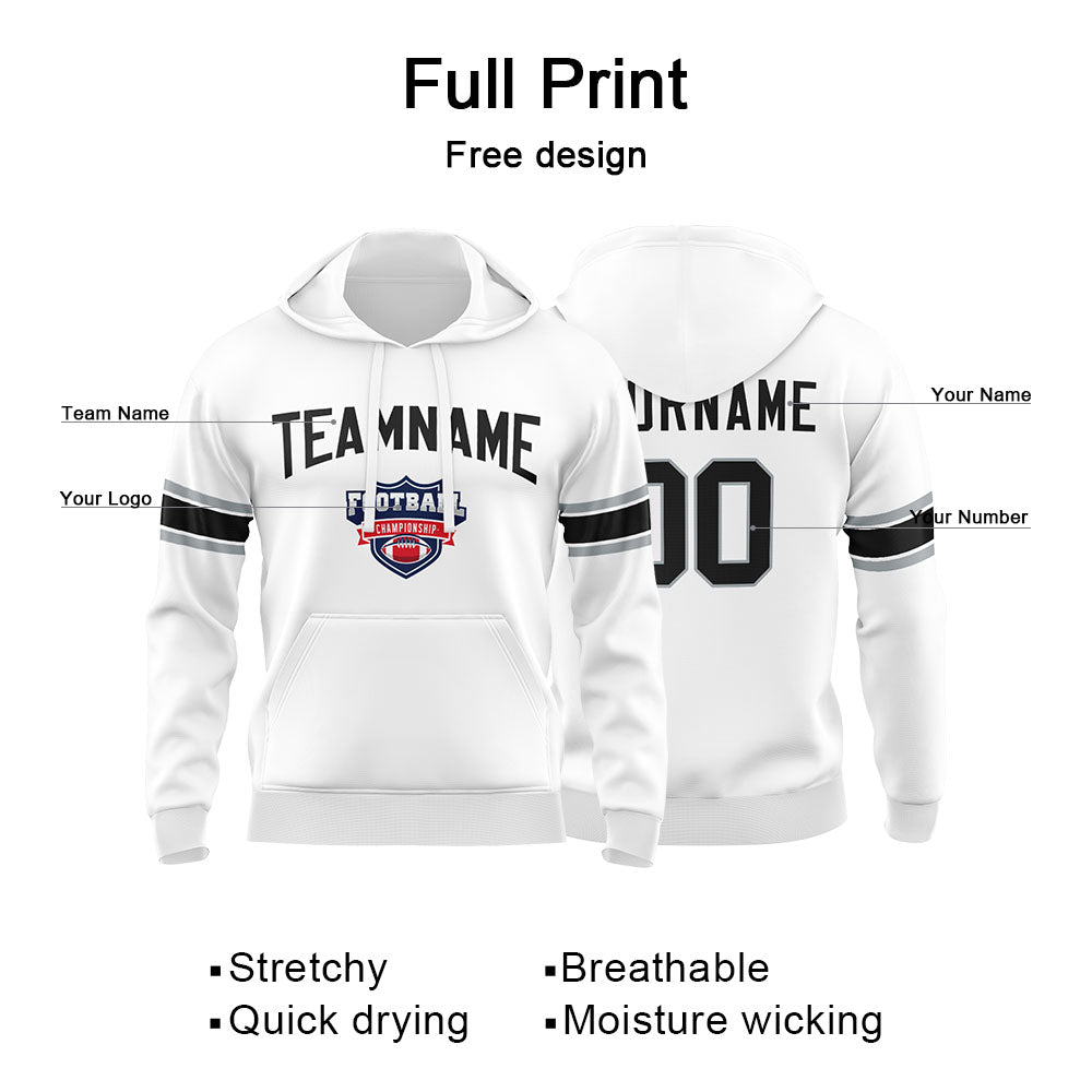 Benutzerdefinierter Sweatshirt-Hoodie für Mann, Frau, Mädchen, Junge. Drucken Sie Ihr Logo, Ihren Namen und Ihre Nummer