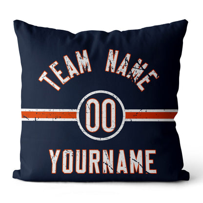 Personalisiertes Wurfkissen im Fußball-Stil mit bedrucktem Namen und Nummer, geeignet als Geschenk für Männer, Frauen und Jungen
