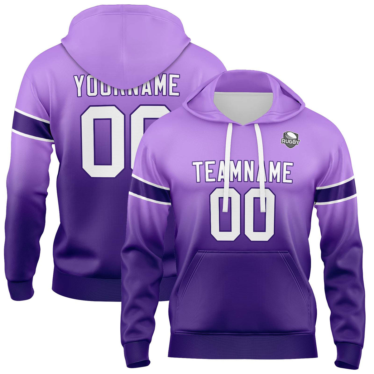 Benutzerdefinierter Verlauf Sweatshirt-Hoodie für Mann, Frau, Mädchen, Junge. Drucken Sie Ihr Logo, Ihren Namen und Ihre Nummer