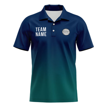 Benutzerdefinierte Marine Grün Fußball Polo-Shirts Fügen Sie Ihr Einzigartiges hinzu Logo/Name/Nummer