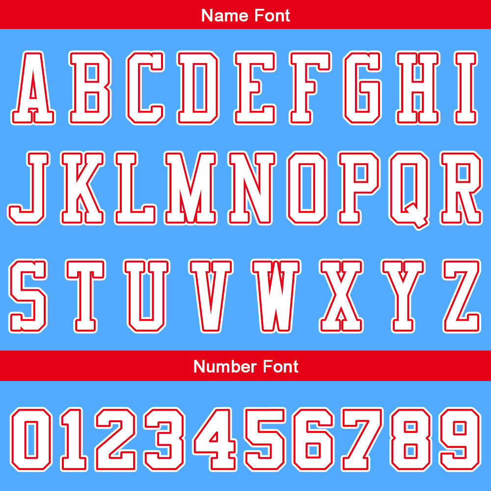Benutzerdefinierte Hellblau Rot Reversible Basketball Jersey Personalisierte Name Nummernlogo drucken