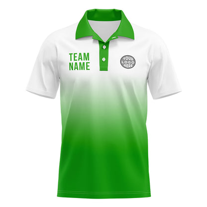 Benutzerdefinierte Grün Fußball Polo-Shirts Fügen Sie Ihr Einzigartiges hinzu Logo/Name/Nummer