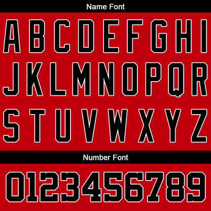 Benutzerdefinierte Baseball Jersey Personalisierte Baseball Shirt genäht und Druck Rot