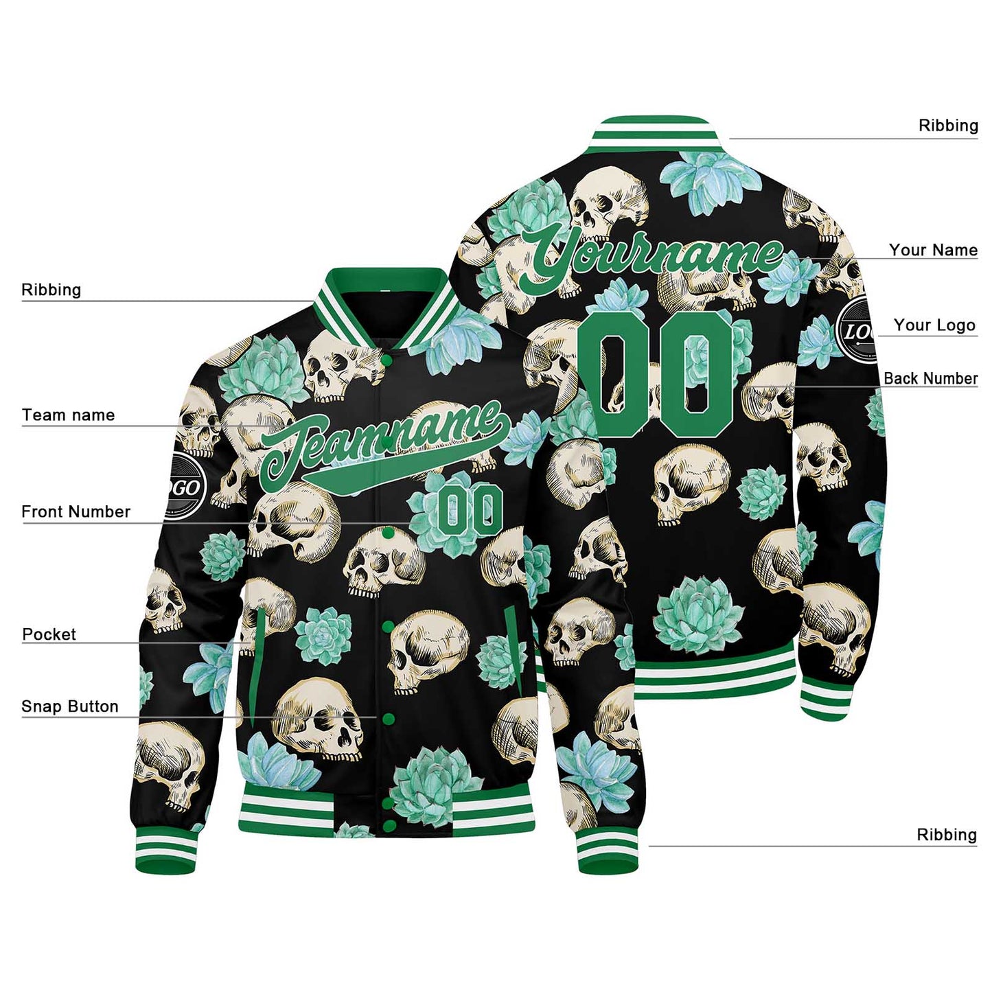 Benutzerdefinierte Saftig Varsity-Jacke. Letterman-Jacke für Männer, Frauen und Jugendliche