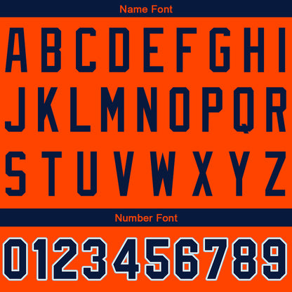 Benutzerdefinierte Authentisch Baseball-Trikot Orange Netz