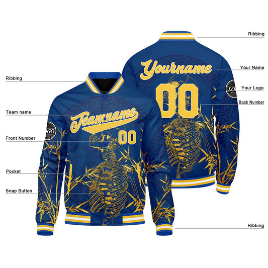 Benutzerdefinierte Gelb Varsity-Jacke. Letterman-Jacke für Männer, Frauen und Jugendliche