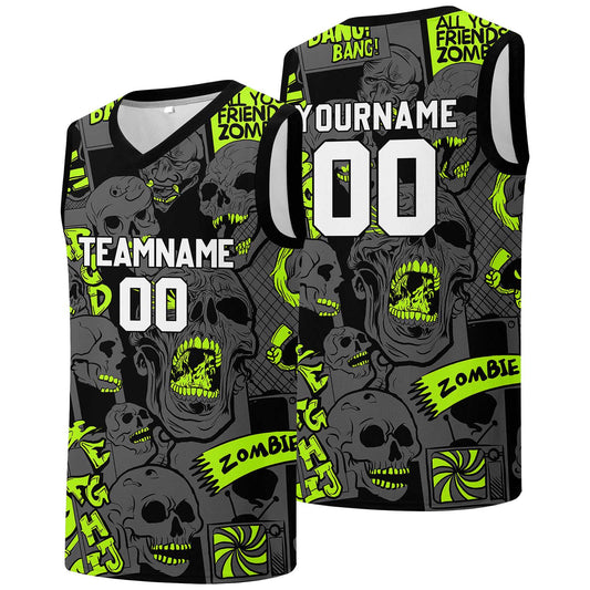 Individuelle Basketball-Jersey für Männer und Frauen. Gestickter und gedruckter Name, Nummer und Logo