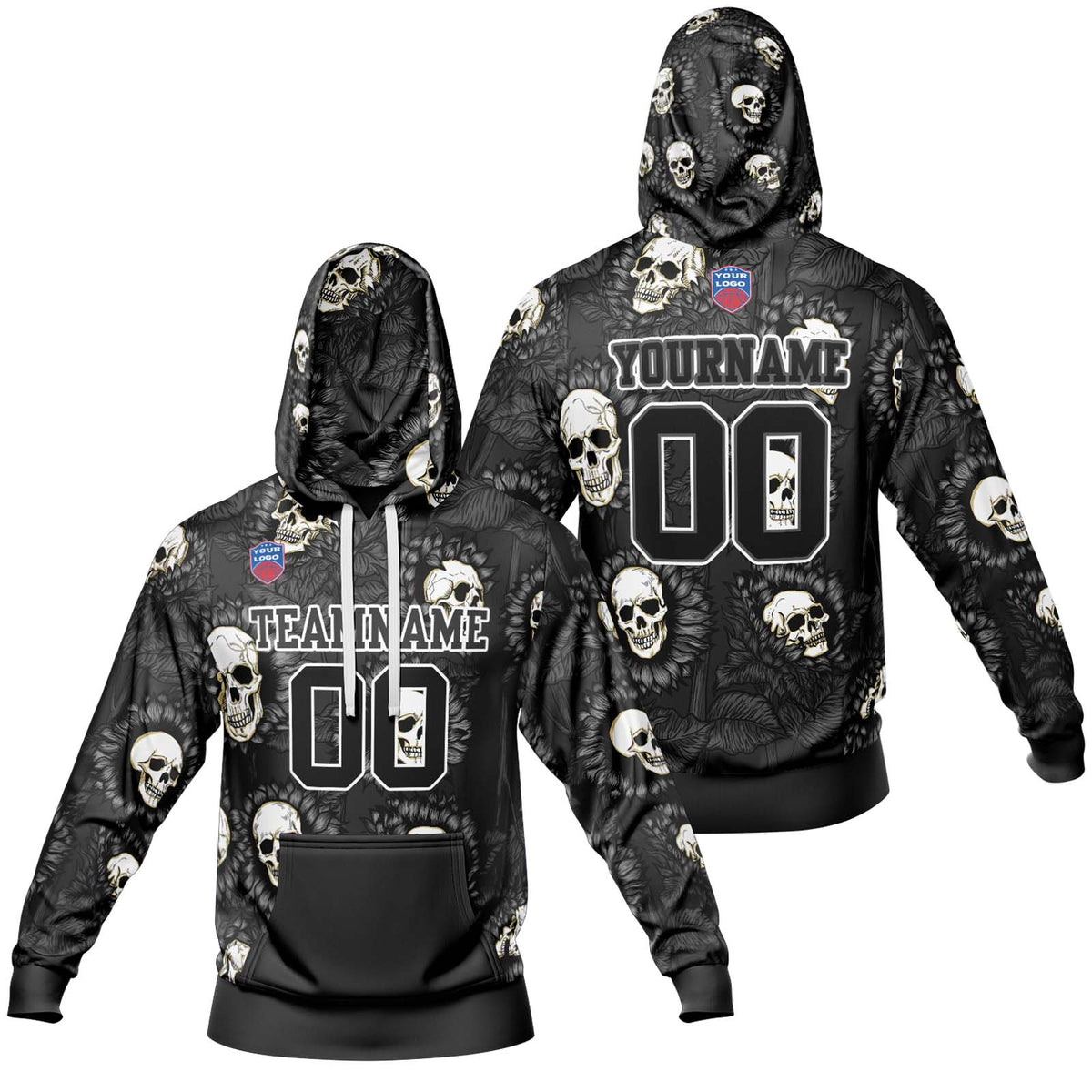 Benutzerdefinierter Sweatshirt-Hoodie für Mann, Frau, Mädchen, Junge. Drucken Sie Ihr Logo, Ihren Namen und Ihre Nummer