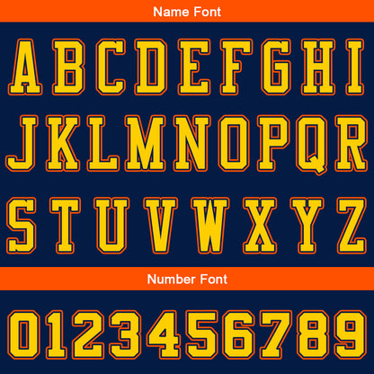 Benutzerdefinierte Marine Orange Reversible Basketball Jersey Personalisierte Name Nummernlogo drucken