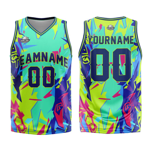 Benutzerdefinierter Grün Basketball Jersey Uniform Anzug gedruckt Ihr Logo Name Nummer